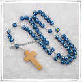 Knoted Rosary, Colourful Beads Rosary, Plastic Beads Rosary (IO-cr303)